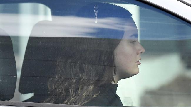 Indya Rose Djukich leaves Maroochydore Court House. Picture: Patrick Woods.