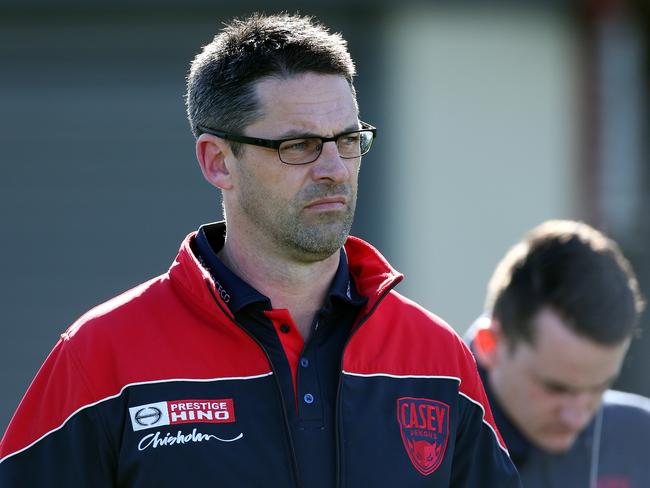 Casey Demons coach Jade Rawlings. Picture: Hamish Blair