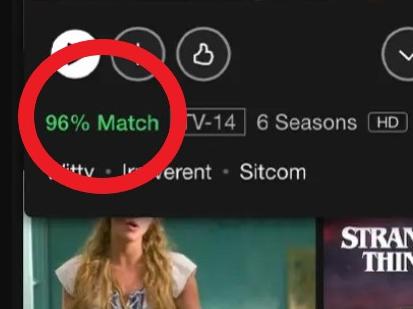 The match feature on Netflix.