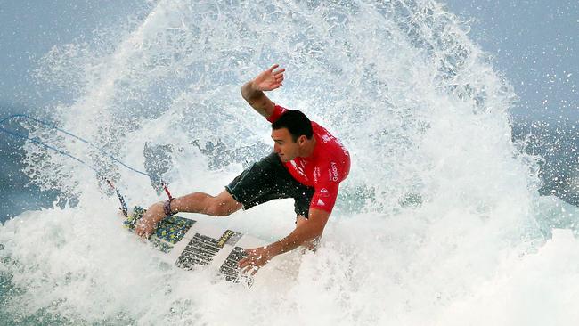 Quicksilver Pro at Snapper Rocks. Photo of Joel Parkinson in the first round. Pic by Richard Gosling