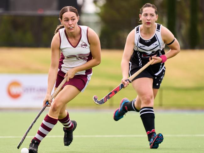 GrangeÃs Demi Freer in the match against Adealide Uni at Premier League Hockey in Gepps Cross, Sunday, March 28, 2021. Picture: MATT LOXTON