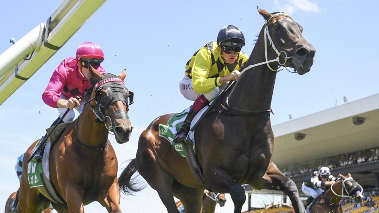 Handy mare Obey (right) is a leading contender in the final even on Sunday. Picture: Bradley Photos