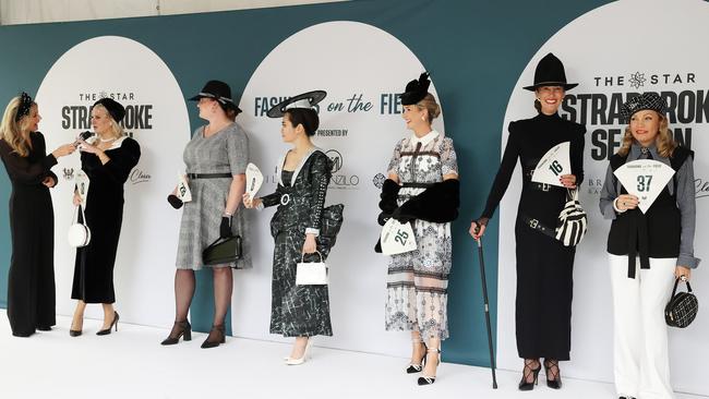 It was heated competition in the Fashions on the Field. Picture: Liam Kidston