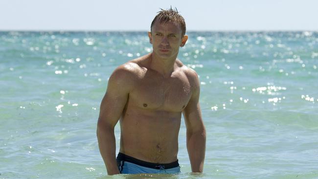 Actor Daniel Craig’s James Bond pecs caused a stir in 2006 film Casino Royale.