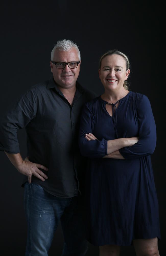 Authors Frances Whiting and Matthew Condon.