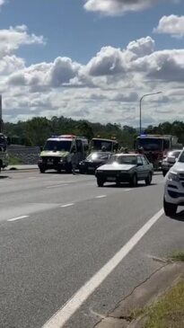 Multi car crash on Bruce Hwy in Gympie Jan 20, 2023