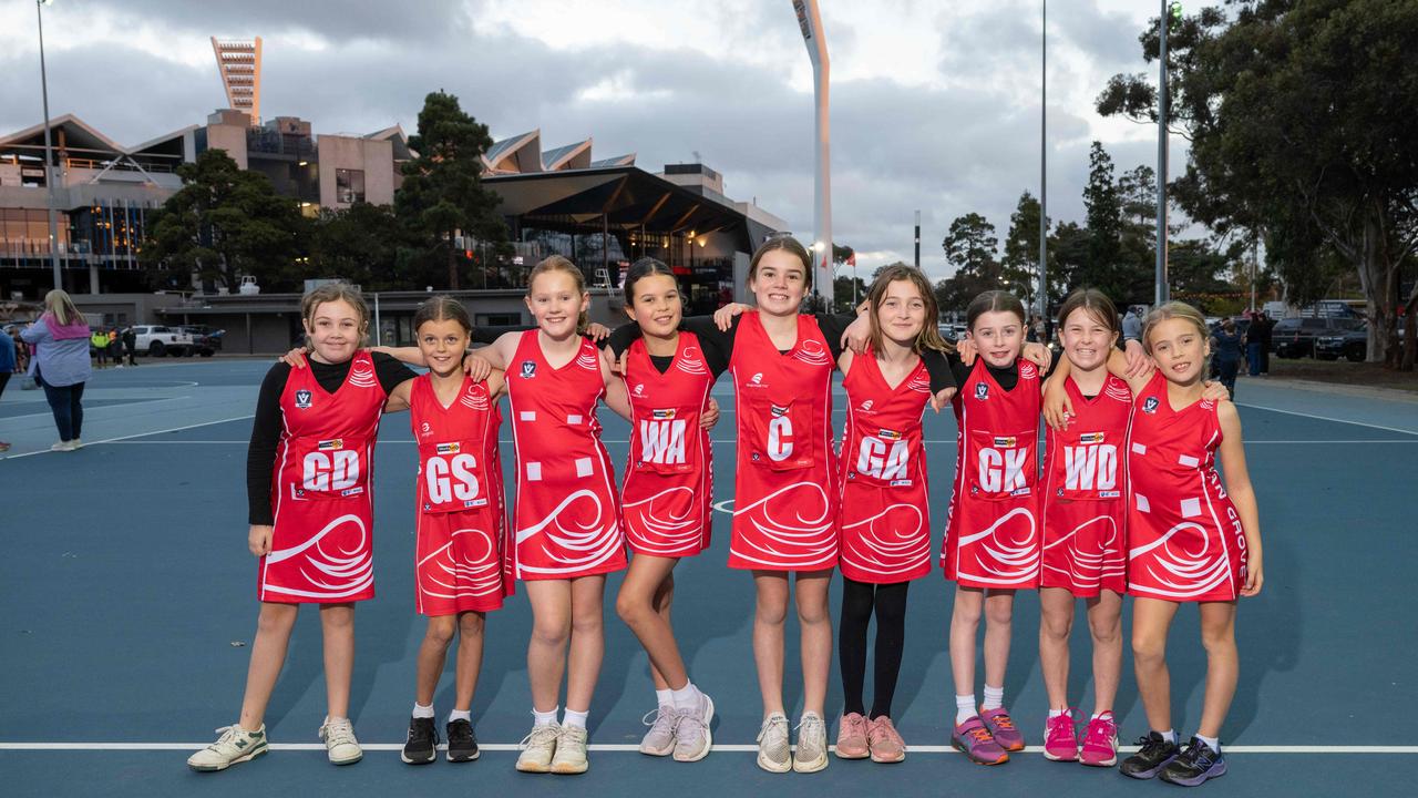 Ocean Grove Cooinda under-11 netball team.
