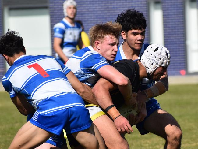 Action between St Dominic's College and Bass High School in the 2024 Peter Mulholland Cup. Picture: St Dominic's College