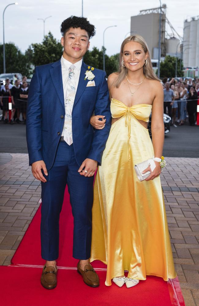 Marcus Szeto and Daisy Till at Toowoomba Grammar School formal at Rumours International, Wednesday, November 15, 2023. Picture: Kevin Farmer