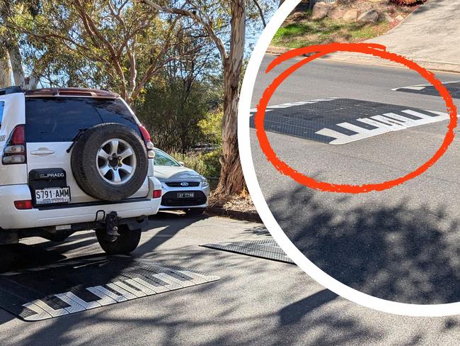 speed bump art work for tiser