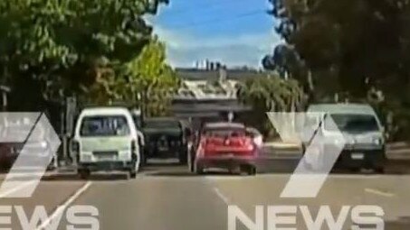 The incident started on Greenhill Rd before continuing on to King William Rd. Picture: 7NEWS