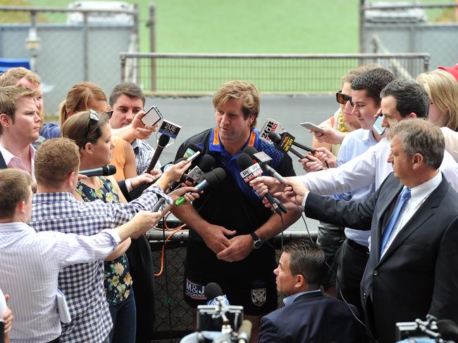 Hasler made two grand finals with the Bulldogs. Picture: AAP Image/Paul Miller