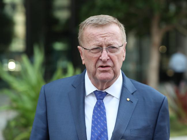 John Coates - President of the Australian Olympic Committee will doorstop outside 1 William Street.  Pic Peter Wallis