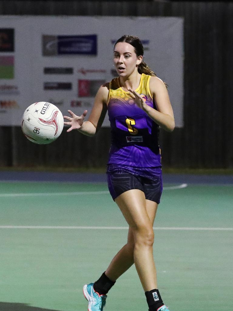 Former Saint Leah O'Brien in the Cairns Netball Association Senior Division 1 match between the Phoenix Fierce and the Cairns Saints. PICTURE: BRENDAN RADKE