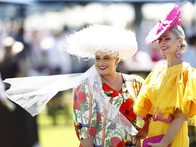 Colourful racegoers. Picture: Darrian Traynor/Getty Images