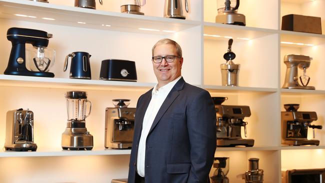 Breville CEO Jim Clayton at their offices in Alexandria, Sydney. Picture: John Feder/The Australian