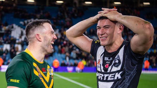 Will James Tedesco (L) get the last laugh over Joey manu (R)?