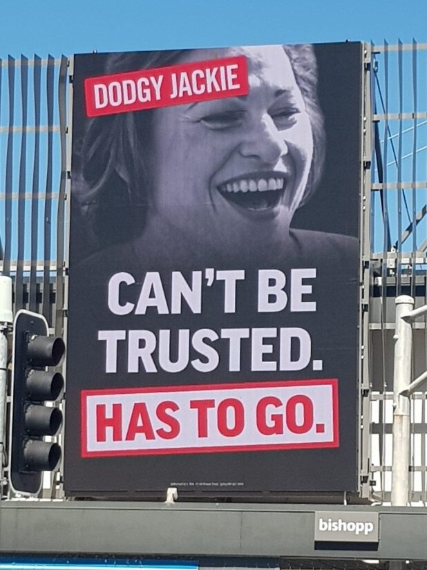 Jackie Trad has been targeted by the LNP in a series of billboards.