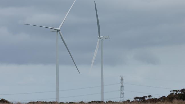 The Capacity Investment Scheme pays wind factories whether their blades spin or not. Why is its cost not for publication? Picture: NewsWire/Nadir Kinani