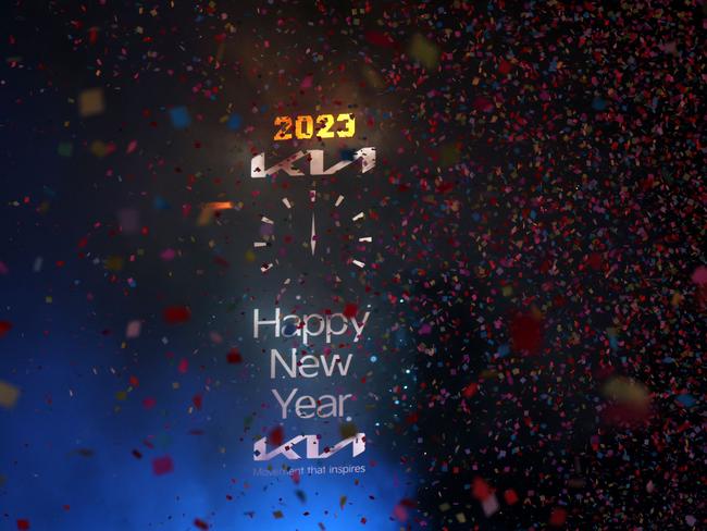 Confetti filled the air to mark the beginning of the new year, in Times Square, New York. Picture Yuki Iwamura / AFP