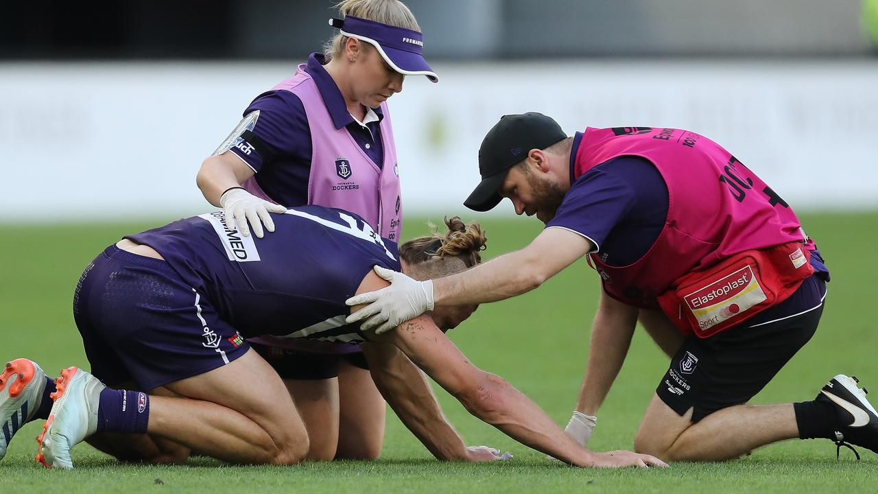 Nat Fyfe was down for the count.