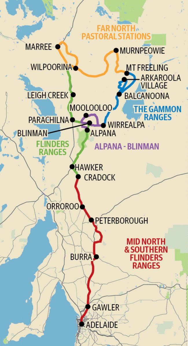 The Carolla Rally Map