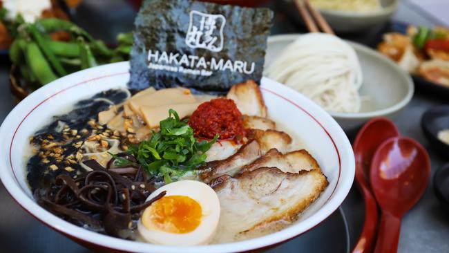 Hakata-Maru’s tonkotsu ramen. Picture: Jenifer Jagielski