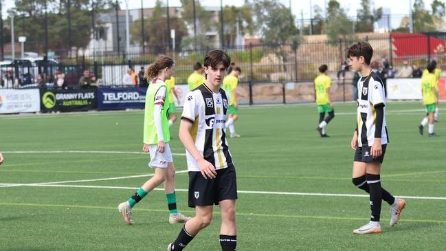 Patrick O'Connell playing for Bulls FC Academy U14 Youth League Two. Picture: Supplied