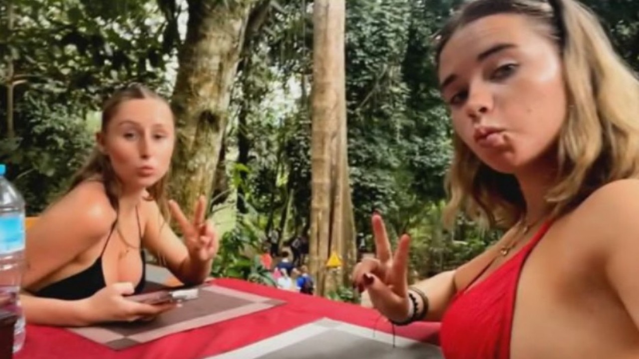 The Melbourne travellers were together in Laos. Picture: Channel 9