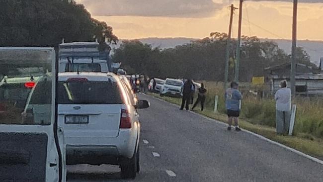 A multi-vehicle crash has closed both lanes on the Bruxner Highway east of Casino. Picture: Ty Voss