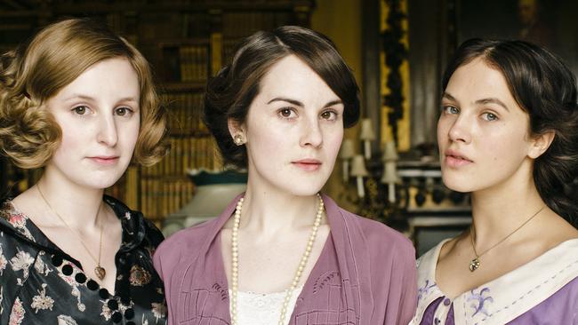 The Downton Abbey character with the least fortune had to cop the name ‘Edith’ (left), with Mary (middle) and Sybil (right).