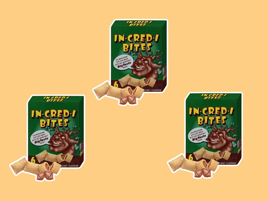 In-cred-i-bites – These bite-sized snacks were short-lived, disappearing from shelves before many could even try them. Released by Uncle Tobys in the early 2000s, they vanished after a few years.