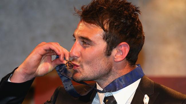 Jobe Watson will hand back his 2012 Brownlow Medal. Picture: Getty Images