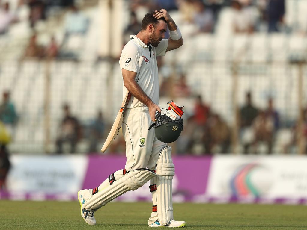 Glenn Maxwell last Test appearance was against Bangladesh in 2017. Picture: Getty Images