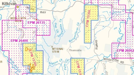 Aus Tin Mining’s permit is split across four blocks.