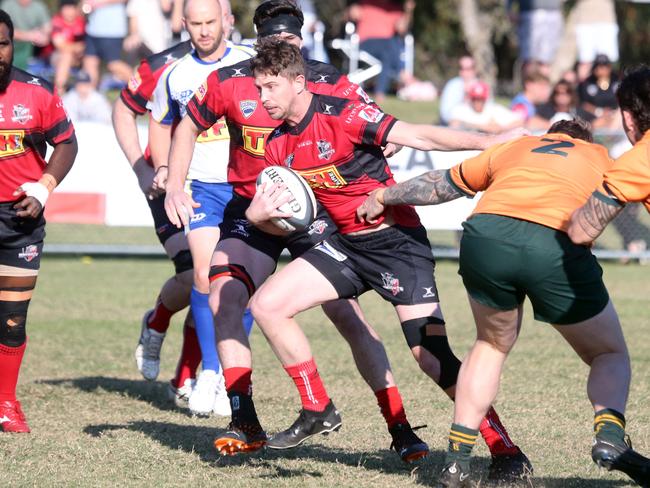 GCDRU First Grade (Phil Temperton Cup) Grand Final. Dolphins vs. Knights. Edward Bernstein. 19 August 2023 Broadbeach Waters Picture by Richard Gosling