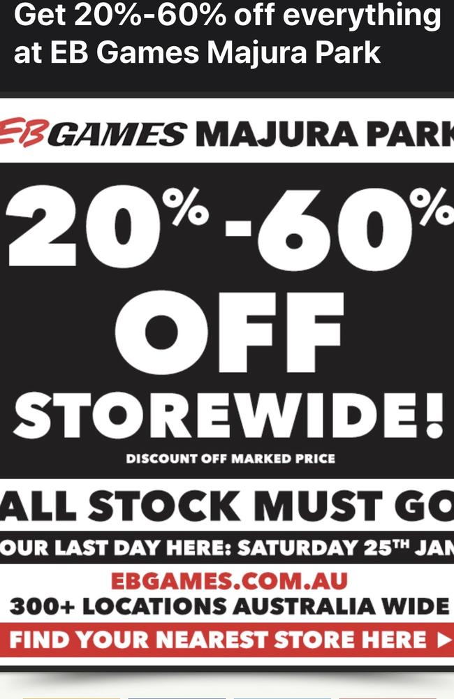 NEW store alert EB Games - The Palms Shopping Centre