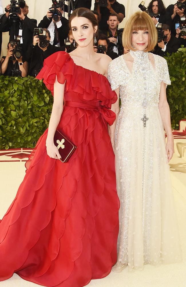 Vogue editor-in-chief Anna Wintour and Bee Shaffer. Picture: Jamie McCarthy/Getty Images