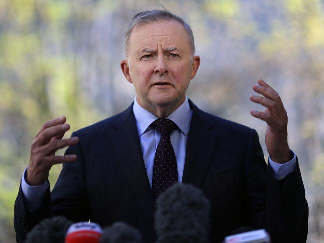 Anthony Albanese is preparing to come under assault from the Greens and environmental groups on a stronger medium-term target. Picture: Gary Ramage