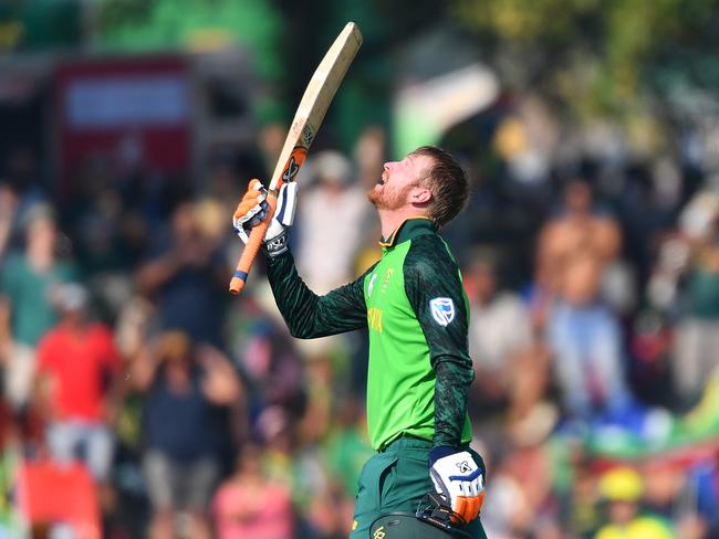 Heinrich Klaasen of South Africa celebrates scoring his maiden century. Picture: Ashley Vlotman/Gallo Images via Getty Images