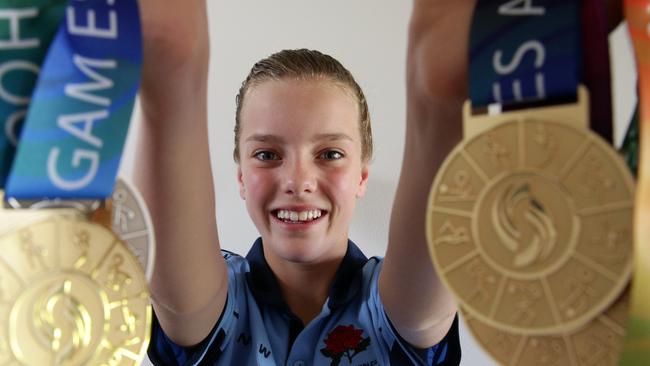 Jade Sweeney of South Penrith just won three gold medals at the Pacific School Games in diving.