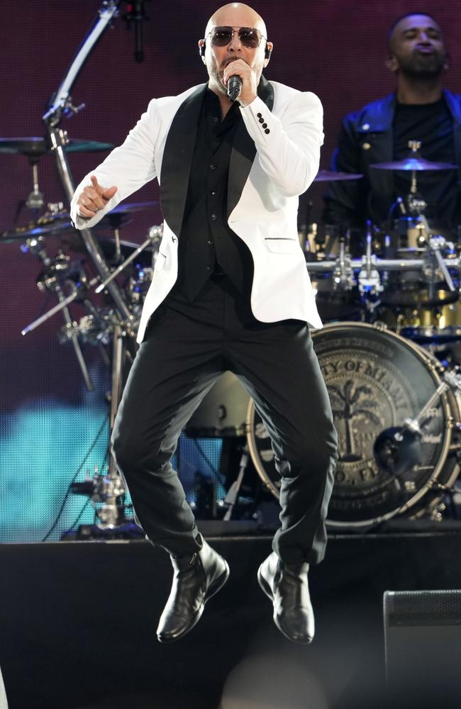 Pitbull will also take to the stage for Fridayz Live. Picture: Charles Sykes/Invision/AP)