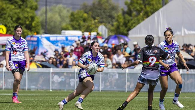 U17s girls Koori Knockout grand final, Northern United Dirawongs vs Minda Sisters. Picture: Andrea Francolini