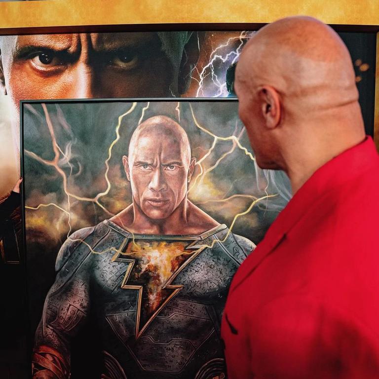 The Rock asked the 29-year-old to create a portrait of him ahead of the movie’s premiere.