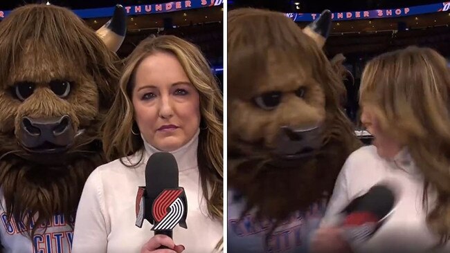 NBA mascots have no chill.
