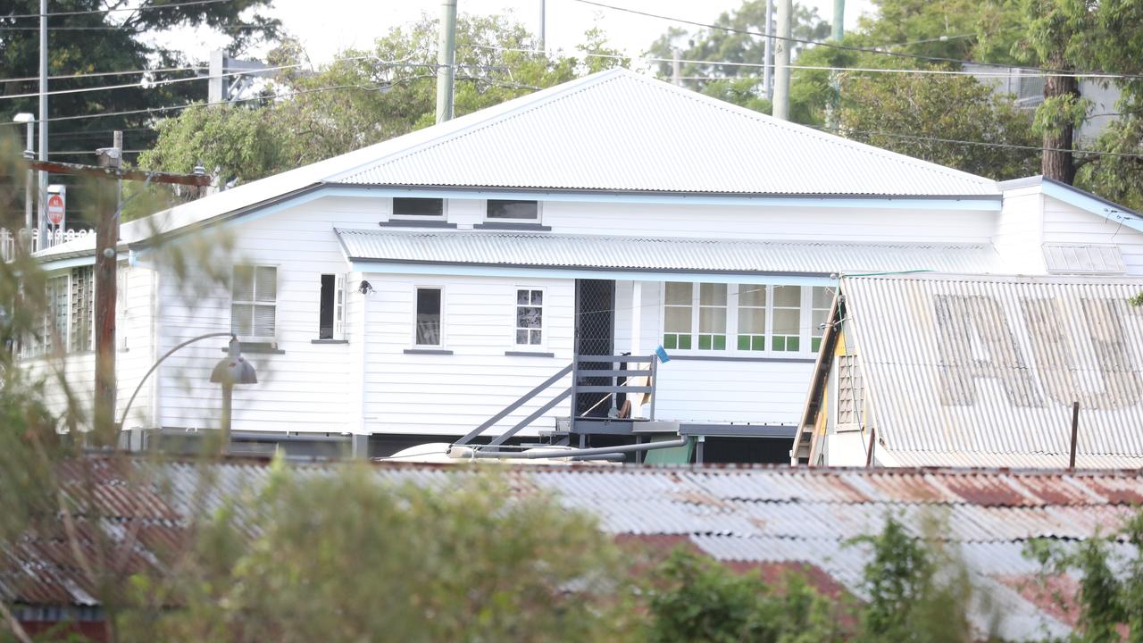 A house where a man is holed up. Picture: Annette Dew