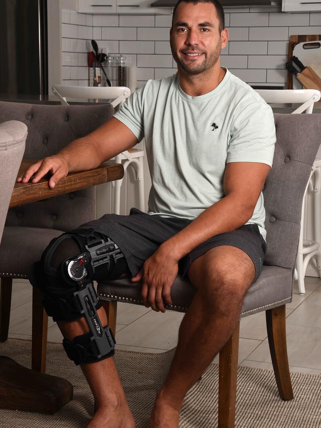 Titans captain Ryan James recovering at home after his latest knee surgery.