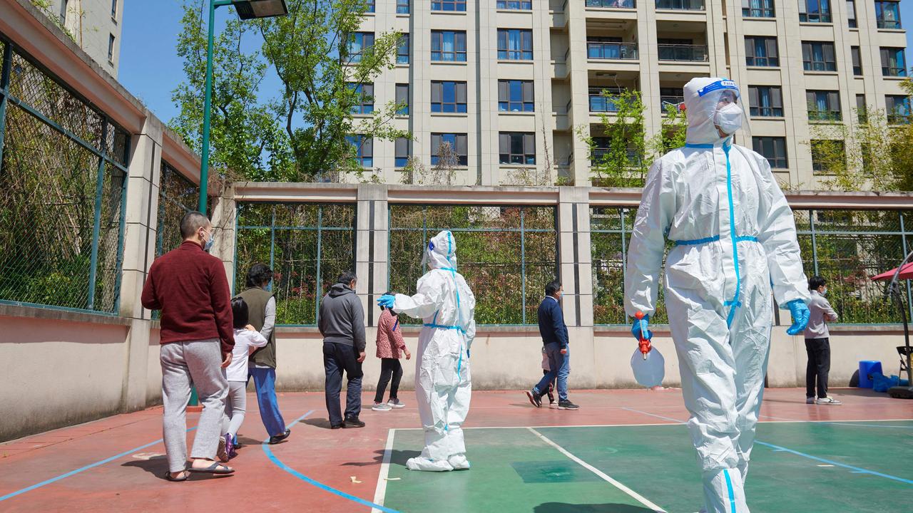 The city has seen its first Covid deaths since the lockdown started. Picture: Liu Jin/AFP