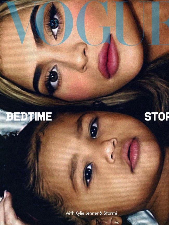 Kylie Jenner and daughter Stormi on the cover of Czech Vogue