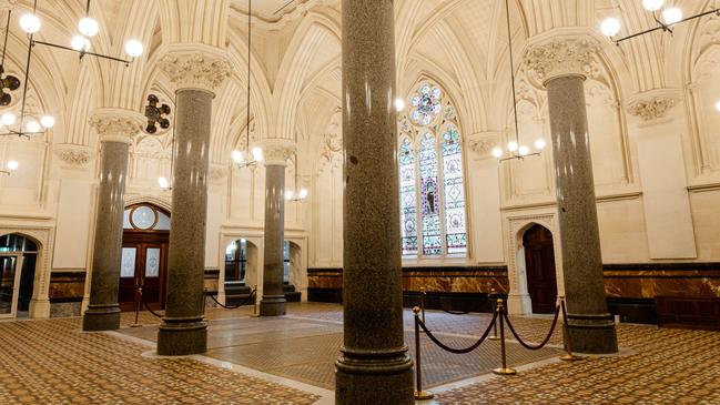 Inside the redeveloped Queen and Collins Tower in Melbourne.